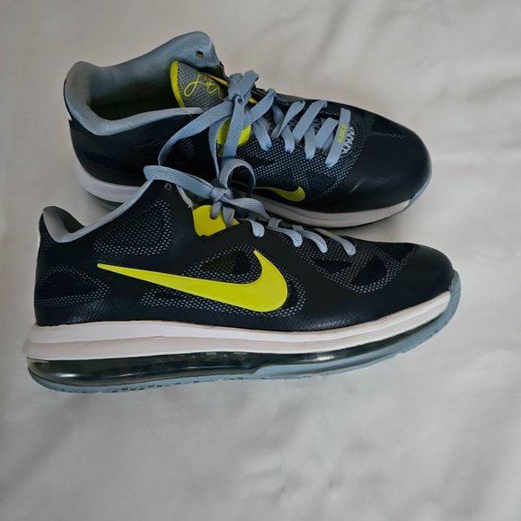 NIKE Lebron 9 Low "Obsidian/Cyber" Basketball Shoe Sneakers Size US 8 - Picture 7 of 16